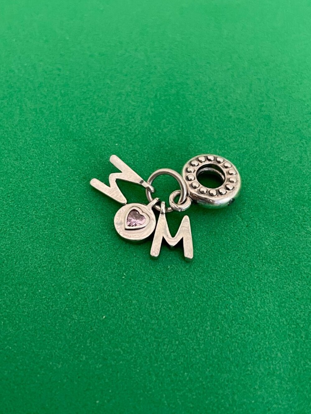 Pandora Mom Letters Dangle Charm Sterling silver Charm - Picture 3 of 6
